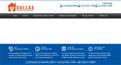 Desktop Screenshot of dallasgaragedoorexperts.com